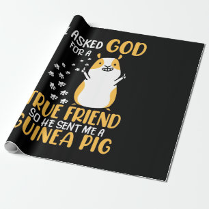 Papel De Presente Porquinho-da-índia é Amigo Verdadeiro