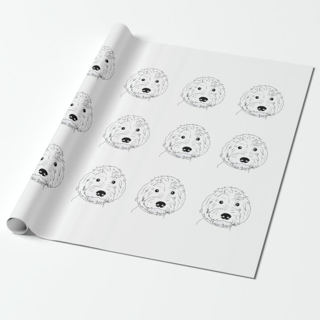 Papel De Presente Porta (Desenrolado)