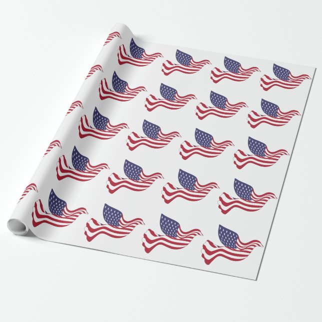 PAPEL DE PRESENTE PORTA DE PAZ AMERICANA (Desenrolado)