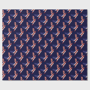 Papel De Presente Porta de Paz de Sinalizador dos EUA