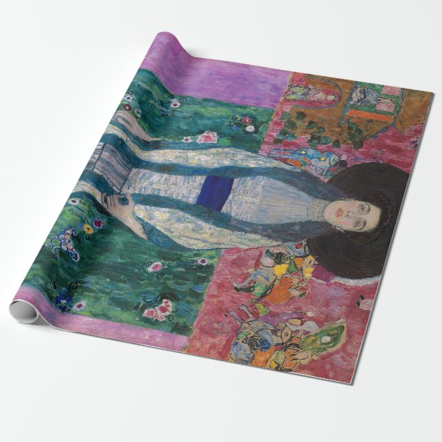 Papel De Presente Portrait of Adele Bloch Bauer, Gustav Klimt (Desenrolado)