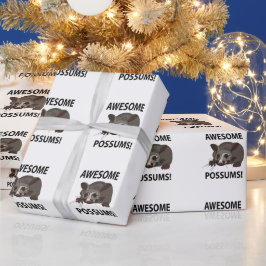 Papel De Presente Possum Awincrível Funny Possum