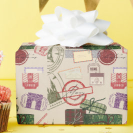 Papel De Presente Postage christmas