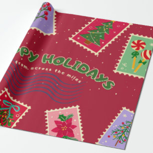 Papel De Presente Postagem natal