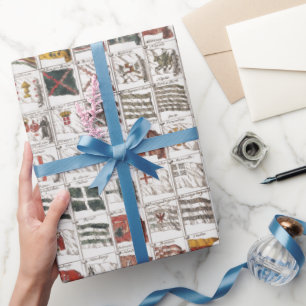 Papel De Presente Pôster de Bandeiras Náuticas Antigas do Mundo