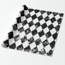 Poster preto e branco de Decoupage do Harlequin