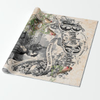 Poster querido de Decoupage do passarinho