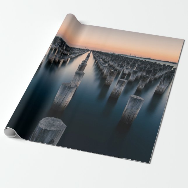 Papel De Presente Posto de praia (Desenrolado)