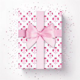 Papel De Presente Posy Sprig in Pink