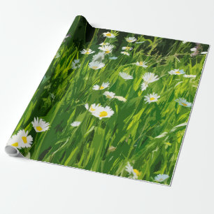 Papel De Presente Prado de flores