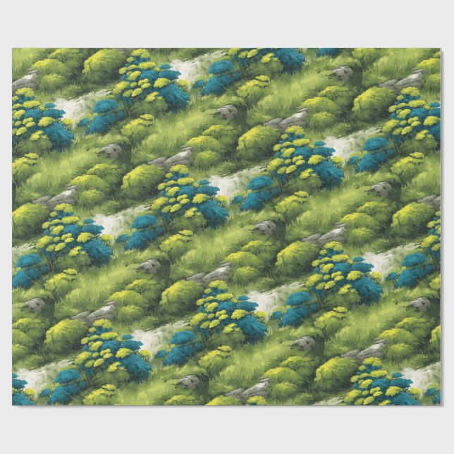 Papel De Presente Prados florestais (Aberto)