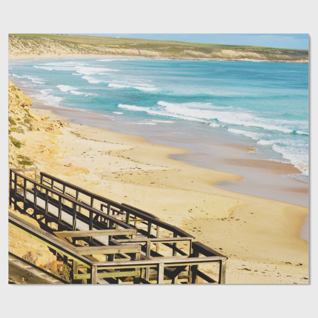 Papel De Presente Praia Abaixo Dos Meus Pés, (Aberto)