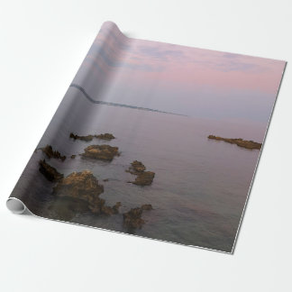 Papel De Presente Praia do sol rosa