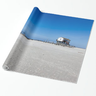 Papel De Presente Praia no Mar do Norte, Sankt Peter Ording