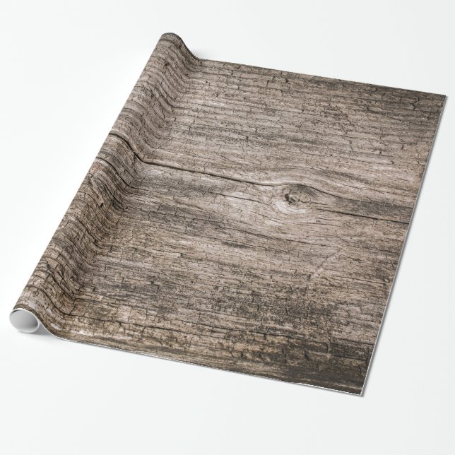Papel De Presente Pranchas de madeira velhas (Desenrolado)