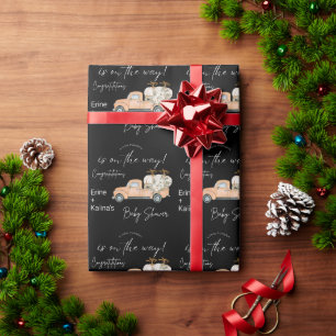 Papel De Presente Precioso Bebê No Caminho Do Chá de fraldas