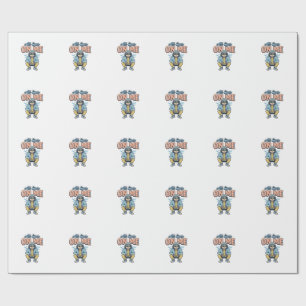 Papel De Presente Preguiça Engraçada Todos Os Olhos Em Mim Design Ve