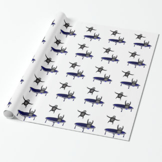 Papel De Presente preguiças trampolining