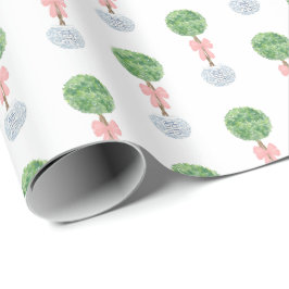 Papel De Presente Preppy Baby Girl Chá Topiary Ginger Jar