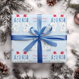 Papel De Presente Preppy Blue E White Staffordshire - Natal