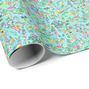 Papel De Presente Preppy Palm Beach Bermuda