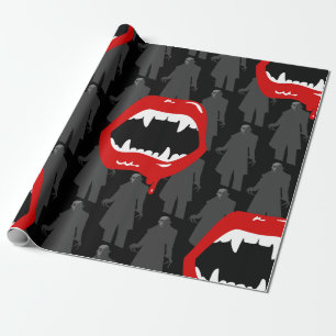 Papel De Presente presas nojentas de vampiros negros