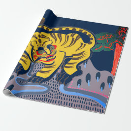 PAPEL DE PRESENTE PRESENTE ARMAZENANDO TIGER CHINÊS 