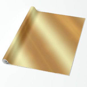 Papel De Presente Presente brilhante do Ouro Elegante Dourado