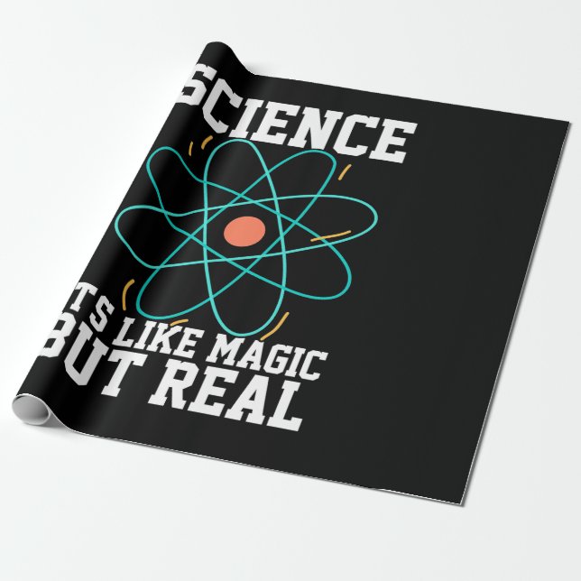 Papel De Presente Presente cientista | Ciência É Como Magia (Desenrolado)