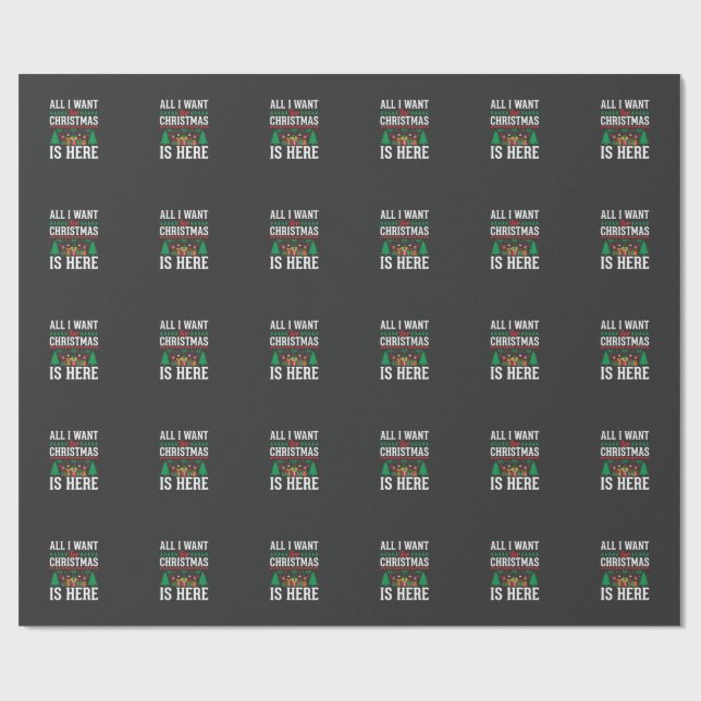 Papel De Presente Presente da Árvore de Natal Aqui (Aberto)