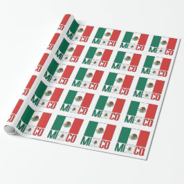 Papel De Presente Presente da Bandeira do México e do México
