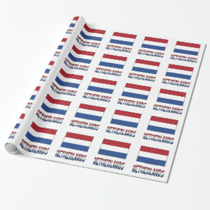 Papel De Presente Presente da Bandeira Neerlandesa Países Baixos
