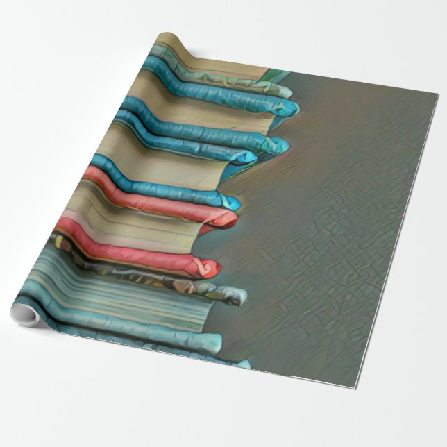Papel De Presente Presente de amante de livros (Desenrolado)