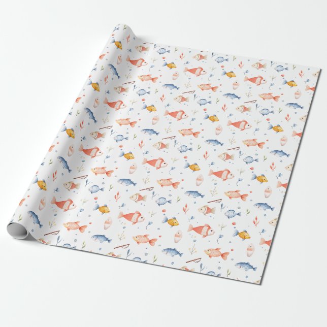 Papel De Presente Presente de Aniversário | A Pesca Pode Não Ser Tud (Desenrolado)