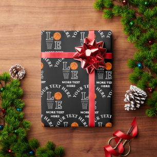 Papel De Presente Presente de aniversário de basquete, jogadora de b
