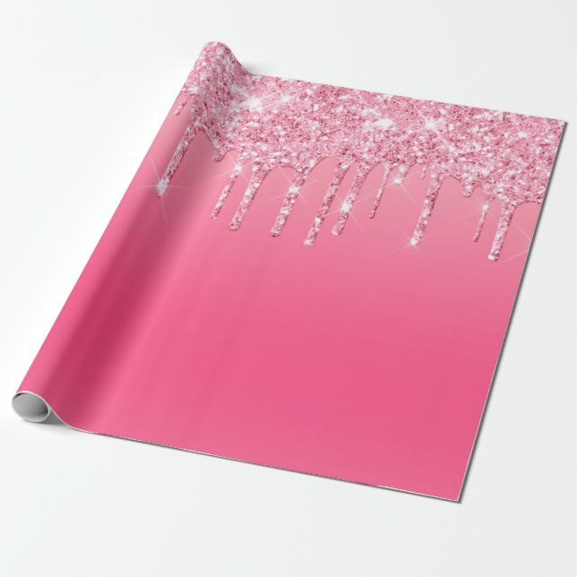 Papel De Presente Presente de Aniversário de Casamento com Brilho Pi (Desenrolado)