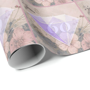 Papel De Presente Presente de Aniversário de Casamento de Diamante E