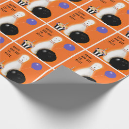 Papel De Presente Presente de Aniversário de Halloween