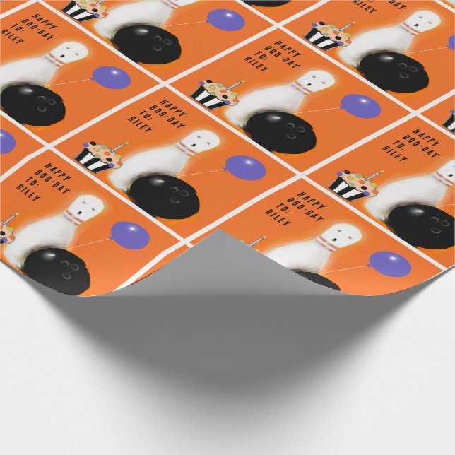 Papel De Presente Presente de Aniversário de Halloween (Ponta)