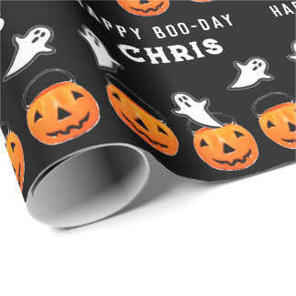 Papel De Presente Presente de Aniversário de Halloween