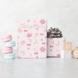 Papel De Presente Presente de aniversário para a Arco Rosa-Rosa-Blus