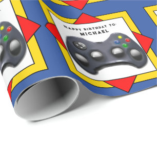 Papel De Presente Presente de Aniversário para Videogamer