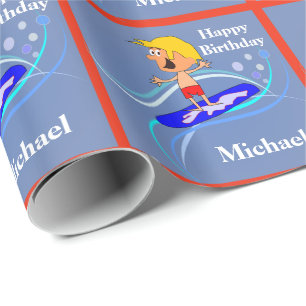 Papel De Presente Presente de aniversário personalizado cara
