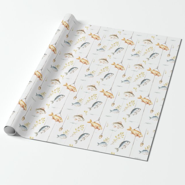Papel De Presente Presente de aniversário | Pescadores são Nasceres  (Desenrolado)