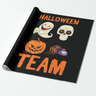 Papel De Presente Presente de aranha Equipe de Halloween Pumpkin G