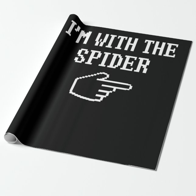 Papel De Presente Presente de aranha | Estou com a fantasia de aranh (Desenrolado)
