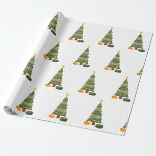 Papel De Presente presente de árvore de Natal