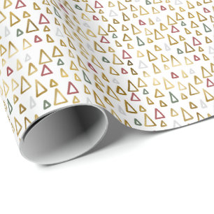 Papel De Presente Presente de Árvores de Natal Pequenas Modernas Dou