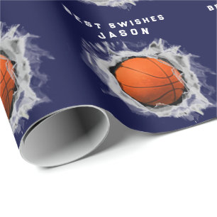 Papel De Presente Presente de Basquetebol