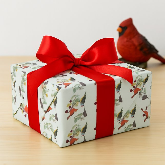 Papel De Presente Presente de Decoupagem Cardinal para Amantes de Pá (Criador carregado)